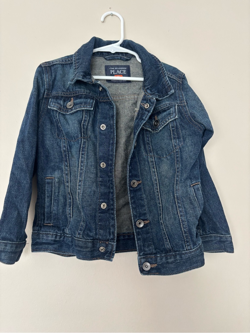 The Children's Place unisex ' Dark Blue Denim Jacket 5T